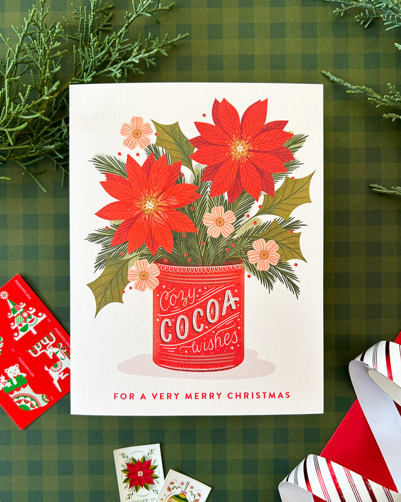 Cozy Cocoa Wishes Holiday Card