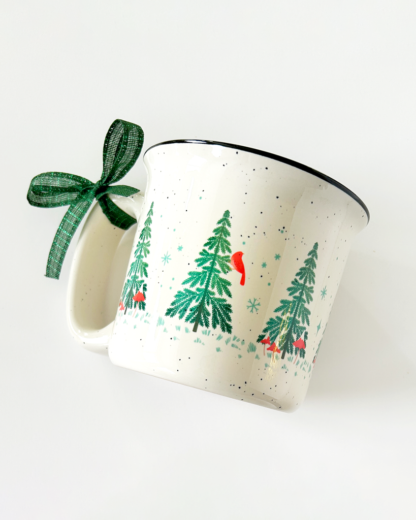 Winter Forest Ceramic Holiday Mug