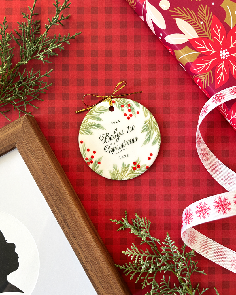 Baby's First Christmas Personalized Ornament