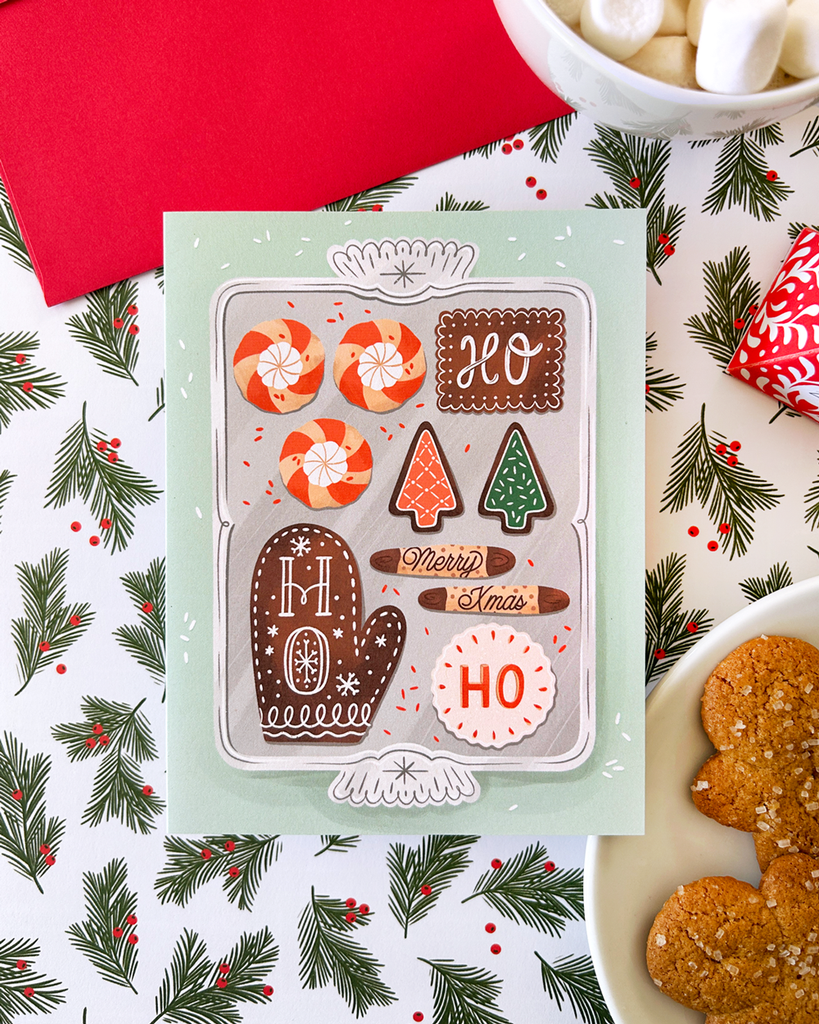Santa's Cookie Tray Card