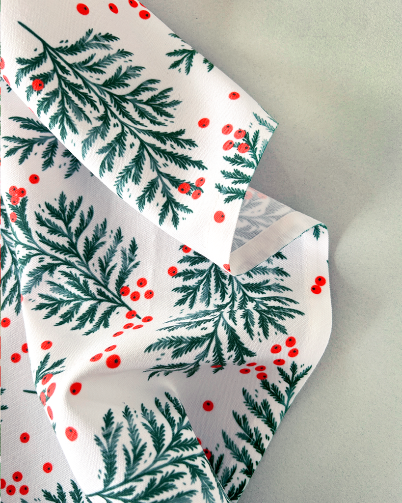 Pine Toss Tea Towel