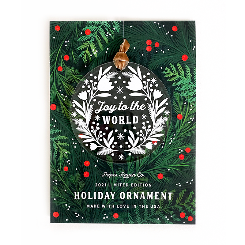 Limited Edition Acrylic Ornament: Joy To The World